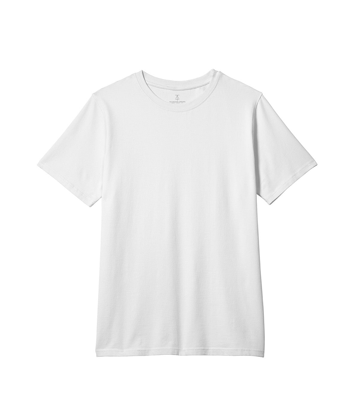 Laydown photo of our white t-shirt